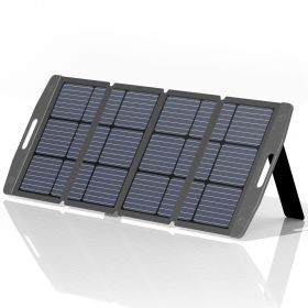 Solar Panel, Foldable Portable Solar Panel Battery Charger Kit with Adjustable Kickstand, Wire Storage Bag, MC4 Cable