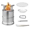 Outdoor Camping Stove Mini Stove All-in-one With Electronic Ignition Portable Picnic Stove